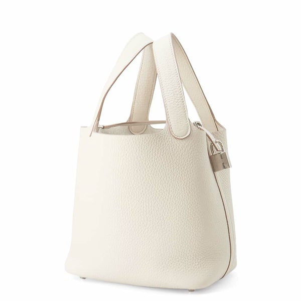 エルメス ハンドバッグ ピコタンロックPM ベトン/シルバー金具 トリヨンクレマンス W刻印