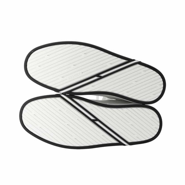 エルメス スニーカー キッド レザー メンズサイズ40 HERMES 靴 白 メンズ