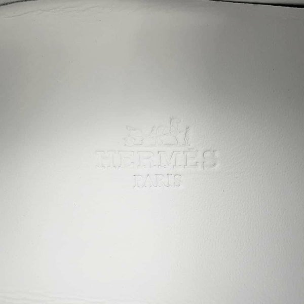 エルメス スニーカー キッド レザー メンズサイズ40 HERMES 靴 白 メンズ