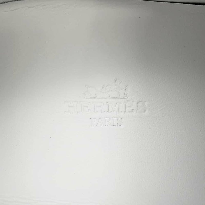 エルメス スニーカー キッド レザー メンズサイズ40 HERMES 靴 白 メンズ