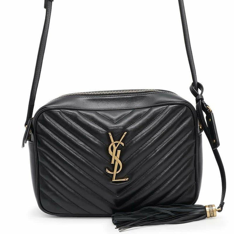 サンローランパリ ショルダーバッグ ルー カメラバッグ レザー 574494 SAINT LAURENT PARIS キルティング 黒