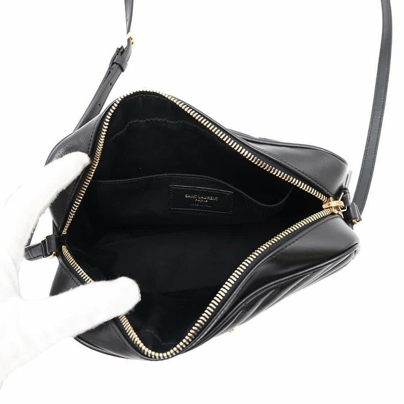 サンローランパリ ショルダーバッグ ルー カメラバッグ レザー 574494 SAINT LAURENT PARIS キルティング 黒