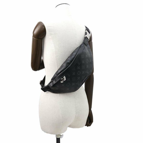 ルイヴィトン ボディバッグ モノグラム・エクリプス ディスカバリー・バムバッグ M44336 LOUIS VUITTON ブラック 黒