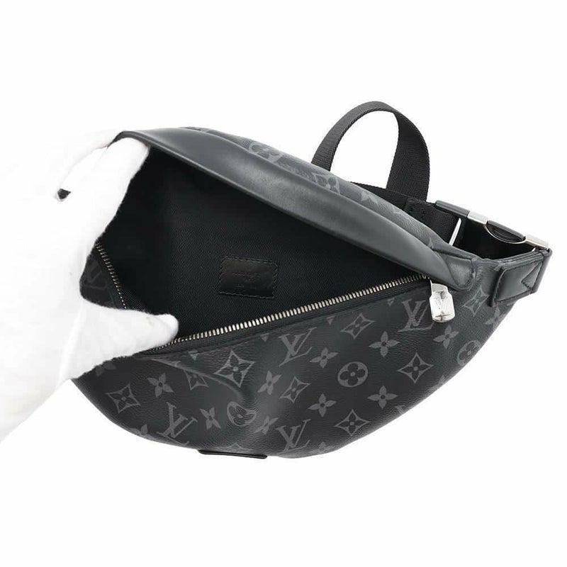 ルイヴィトン ボディバッグ モノグラム・エクリプス ディスカバリー・バムバッグ M44336 LOUIS VUITTON ブラック 黒