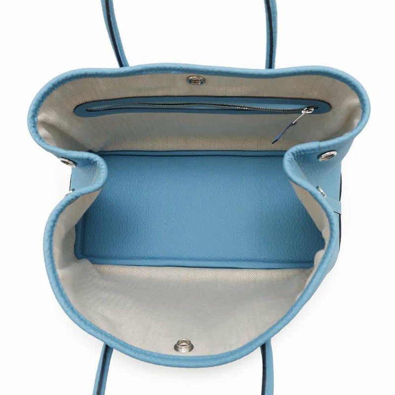 エルメス トートバッグ ガーデンパーティTPM ブルーデュノール/シルバー金具 カントリー D刻印