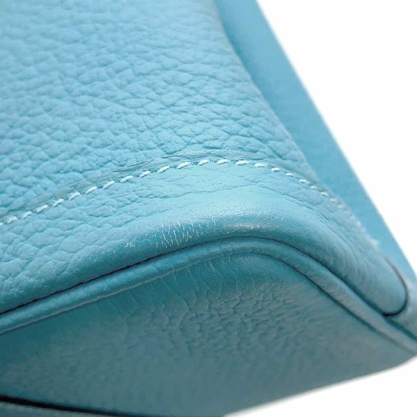 エルメス トートバッグ ガーデンパーティTPM ブルーデュノール/シルバー金具 カントリー D刻印