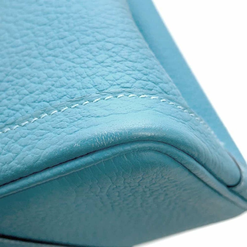 エルメス トートバッグ ガーデンパーティTPM ブルーデュノール/シルバー金具 カントリー D刻印