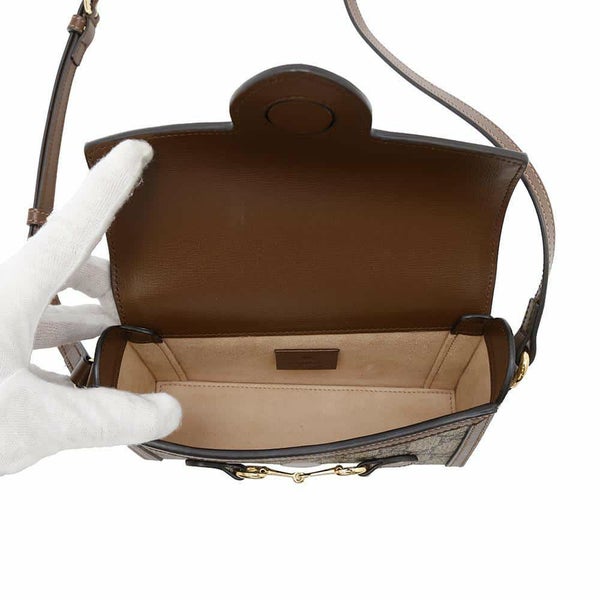 グッチ ショルダーバッグ GGスプリーム ホースビット1955 PVC レザー 699296 GUCCI