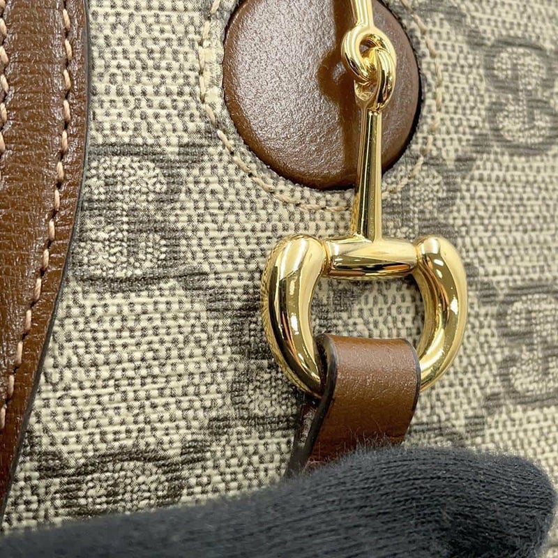 グッチ ショルダーバッグ GGスプリーム ホースビット1955 PVC レザー 699296 GUCCI