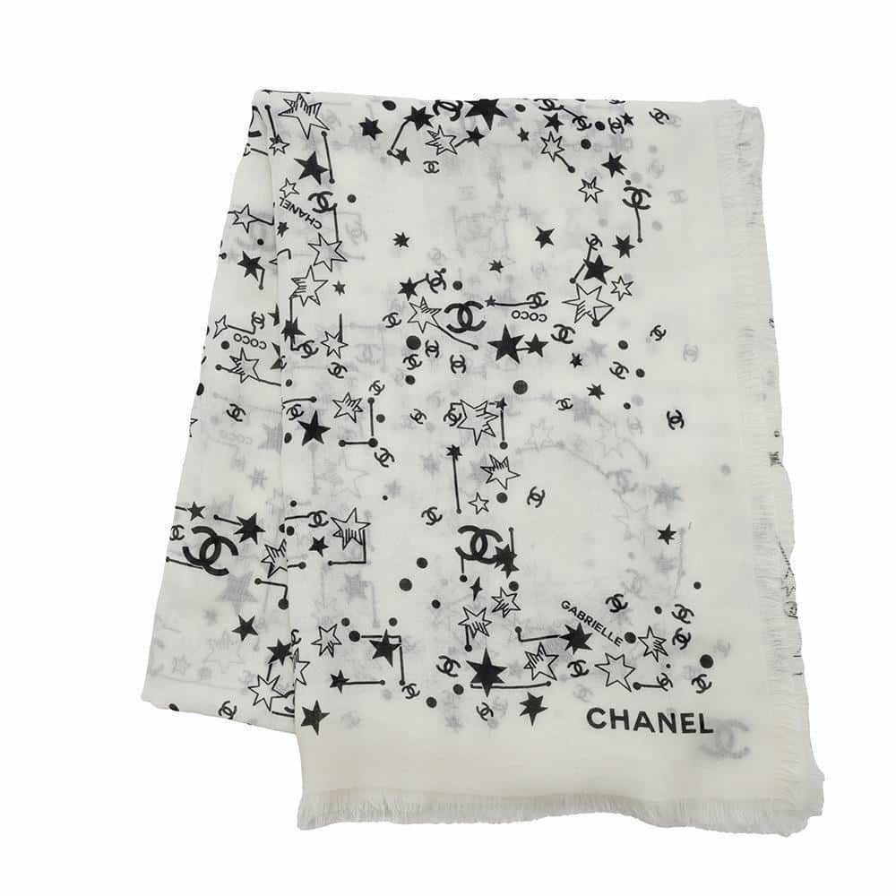 シャネル スカーフ ココマーク ストール 星 スター カシミヤ CHANEL