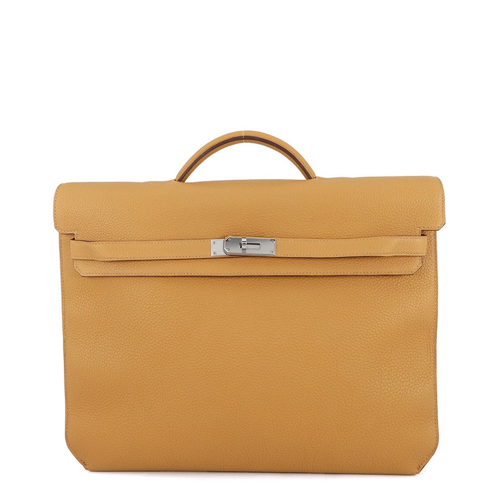 エルメス HERMES ケリーデペッシュ 34 ゴールド メンズバック エルメス ケリーデペッシュ34 セサミ/シルバー金具 トゴ Z刻印 HERMES