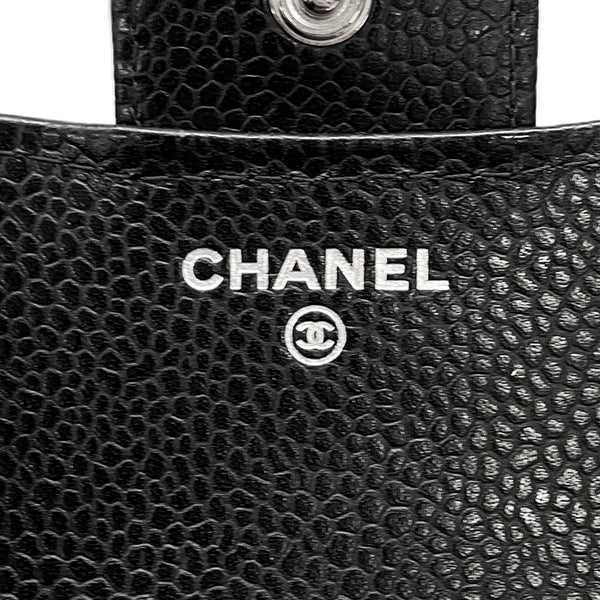 シャネル 三つ折り財布 クラシック スモール フラップ ウォレット キャビアスキン AP0231 CHANEL 黒