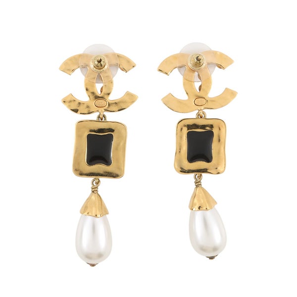 シャネル ピアス ココマーク ラインストーン フェイクパール L23 C CHANEL アクセサリー