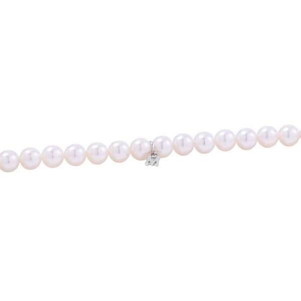 ミキモト ネックレス エトレンヌ ピアスセット あこや真珠 パール K18WGホワイトゴールド MIKIMOTO
