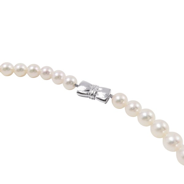 ミキモト ネックレス エトレンヌ ピアスセット あこや真珠 パール K18WGホワイトゴールド MIKIMOTO