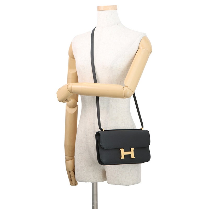 エルメス コンスタンス エラン ミロワール ブラック/ゴールド金具 エプソン K刻印 HERMES 黒