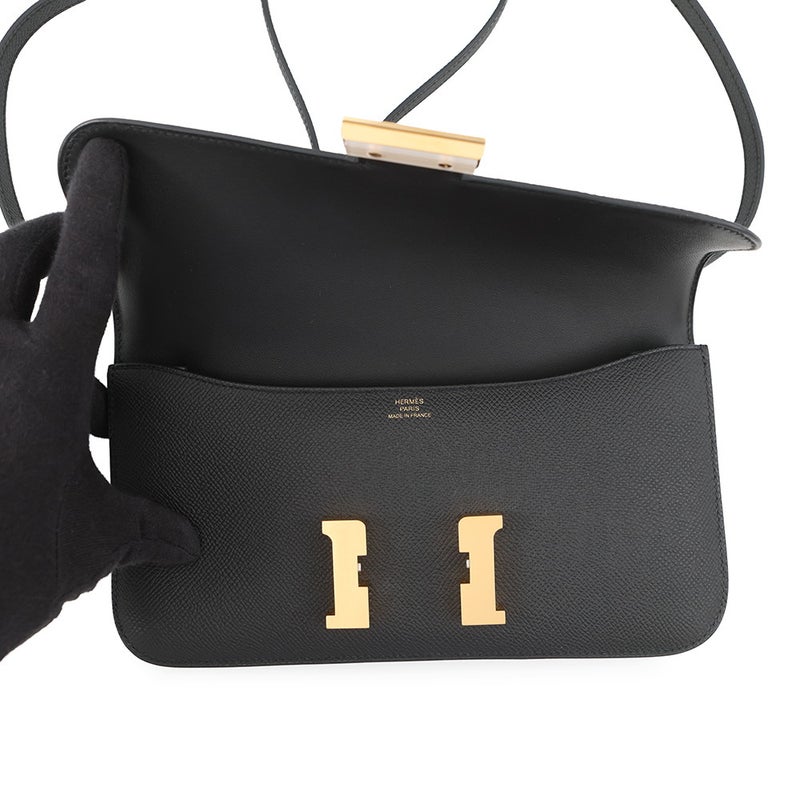 エルメス コンスタンス エラン ミロワール ブラック/ゴールド金具 エプソン K刻印 HERMES 黒
