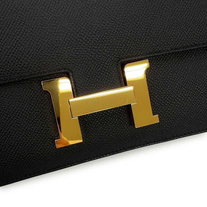 エルメス コンスタンス エラン ミロワール ブラック/ゴールド金具 エプソン K刻印 HERMES 黒