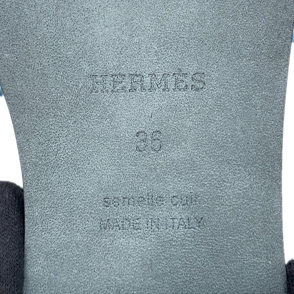 エルメス サンダル オラン デニム レディースサイズ36 HERMES 靴