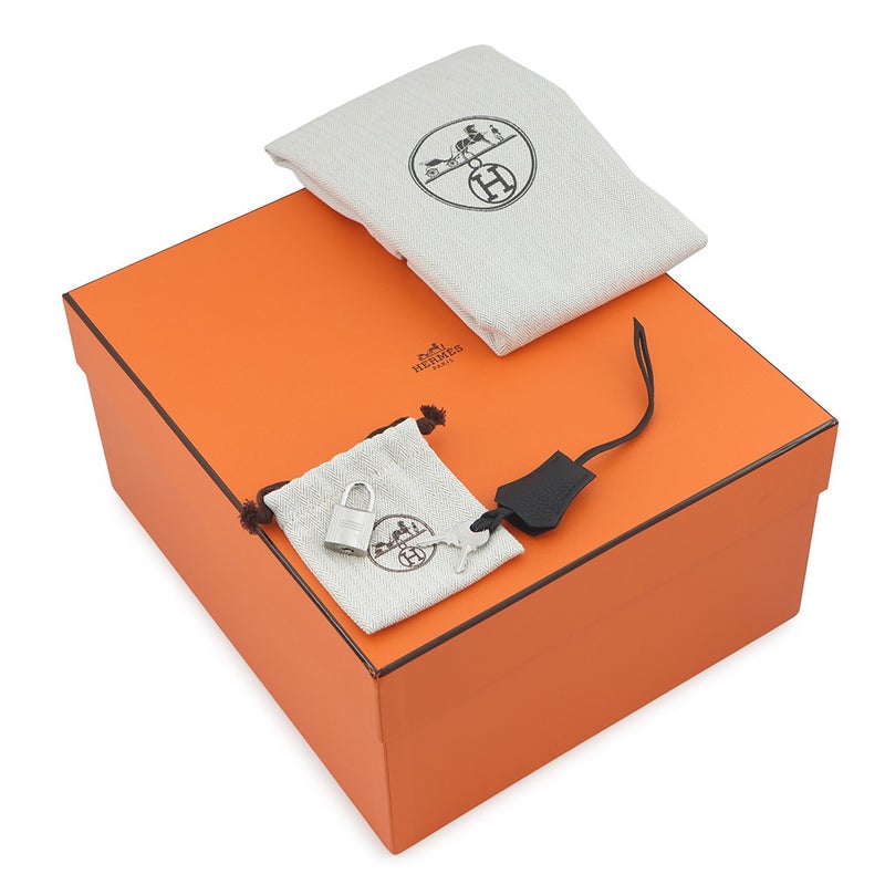 エルメス バーキン25 ブラック/シルバー金具 トゴ G刻印 HERMES Birkin ハンドバッグ 黒