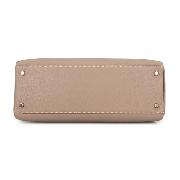 エルメス ハンドバッグ ケリー35 内縫い アルジル/マットシルバー金具 トゴ □E刻印 HERMES 2wayバッグ