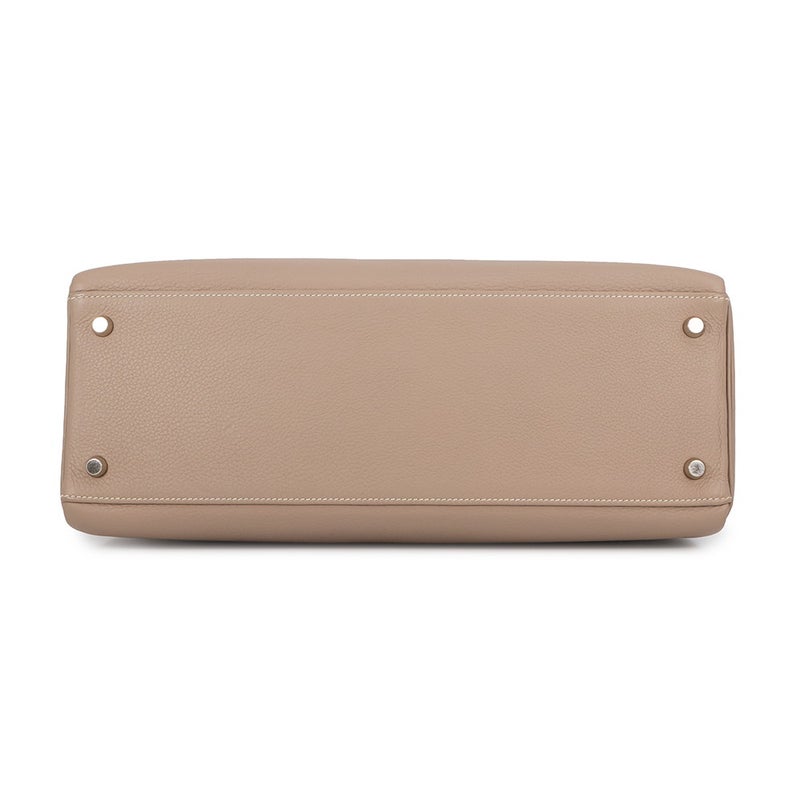 エルメス ハンドバッグ ケリー35 内縫い アルジル/マットシルバー金具 トゴ □E刻印 HERMES 2wayバッグ