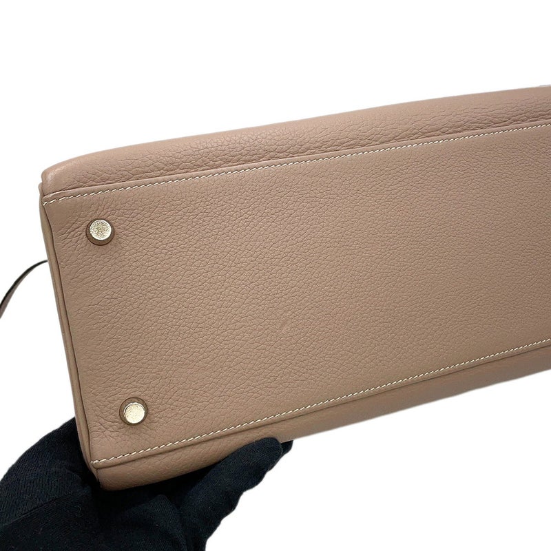 エルメス ハンドバッグ ケリー35 内縫い アルジル/マットシルバー金具 トゴ □E刻印 HERMES 2wayバッグ