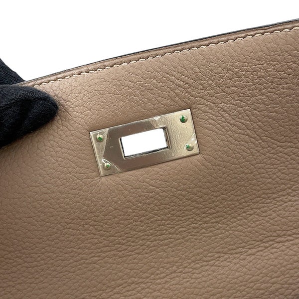 エルメス ハンドバッグ ケリー35 内縫い アルジル/マットシルバー金具 トゴ □E刻印 HERMES 2wayバッグ