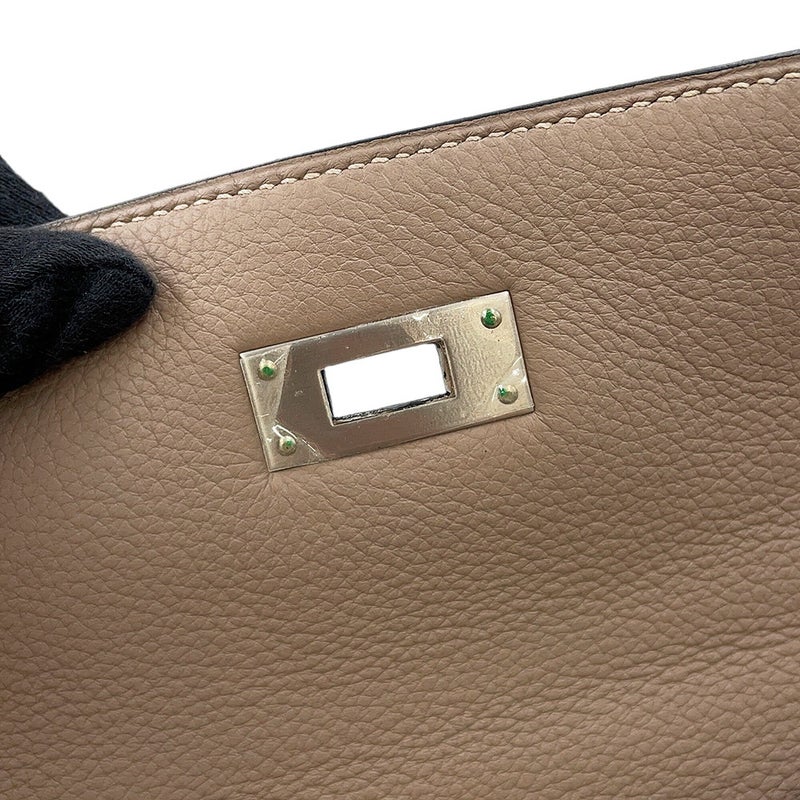 エルメス ハンドバッグ ケリー35 内縫い アルジル/マットシルバー金具 トゴ □E刻印 HERMES 2wayバッグ