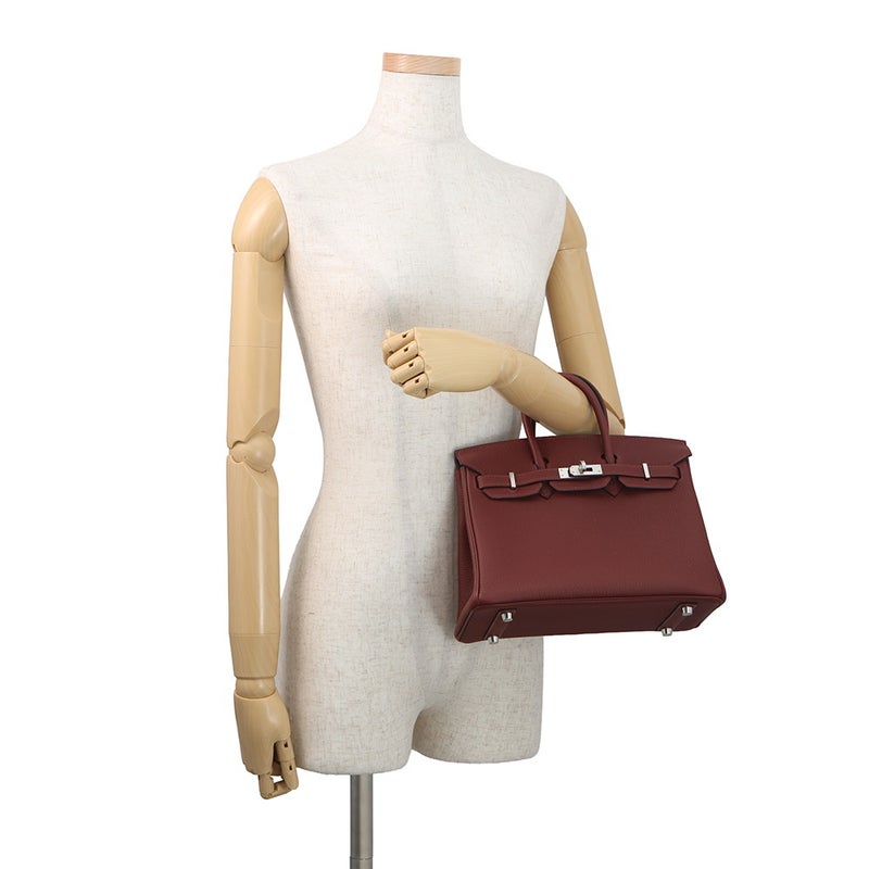 エルメス バーキン25 ルージュアッシュ/シルバー金具 トゴ G刻印 HERMES Birkin ハンドバッグ