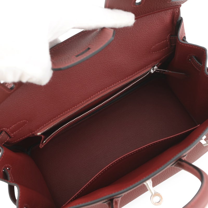 エルメス バーキン25 ルージュアッシュ/シルバー金具 トゴ G刻印 HERMES Birkin ハンドバッグ