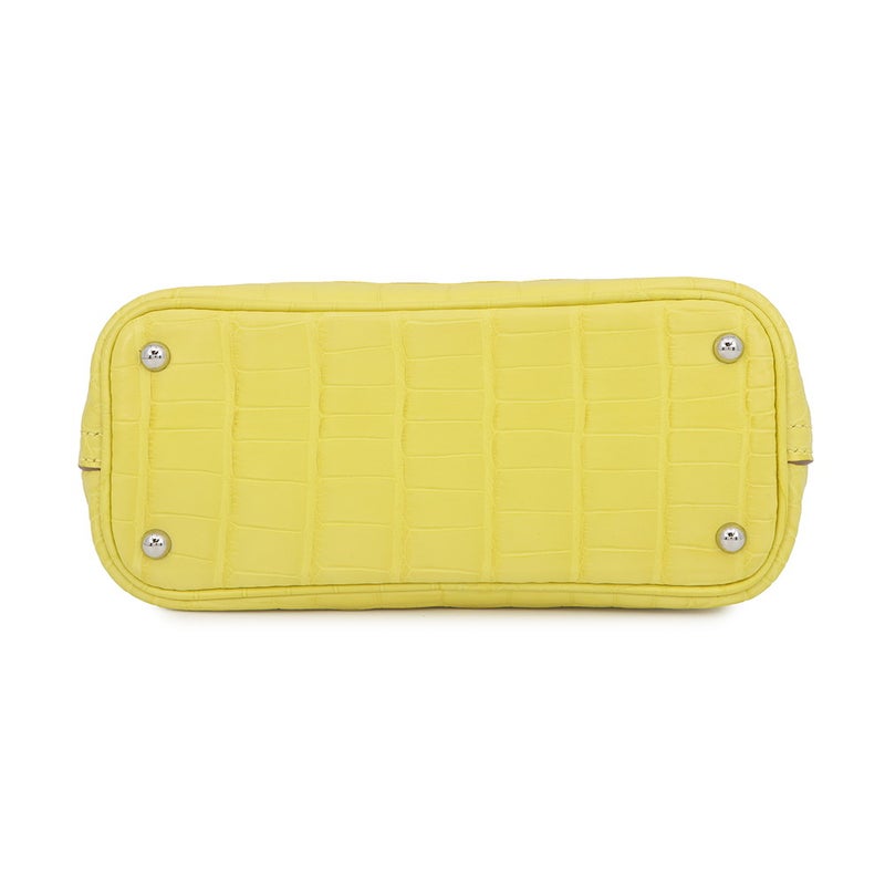 エルメス ボリード1923 ミニ ライム/シルバー金具 アリゲーターマット B刻印 HERMES 2way