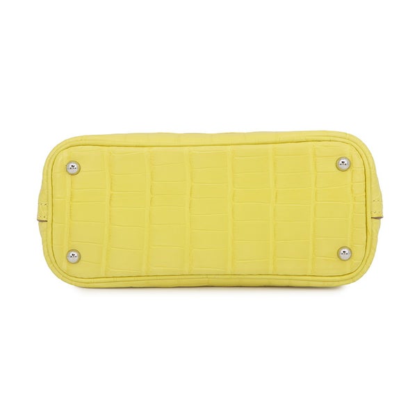 エルメス ボリード1923 ミニ ライム/シルバー金具 アリゲーターマット B刻印 HERMES 2way