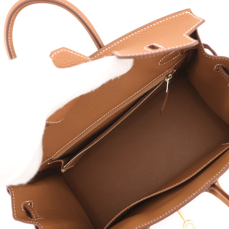 エルメス バーキン25 ゴールド/ゴールド金具 トゴ G刻印 HERMES Birkin ハンドバッグ