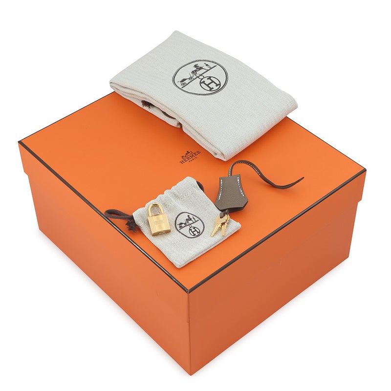 エルメス バーキン25 エトゥープ/ゴールド金具 トゴ G刻印 HERMES ハンドバッグ