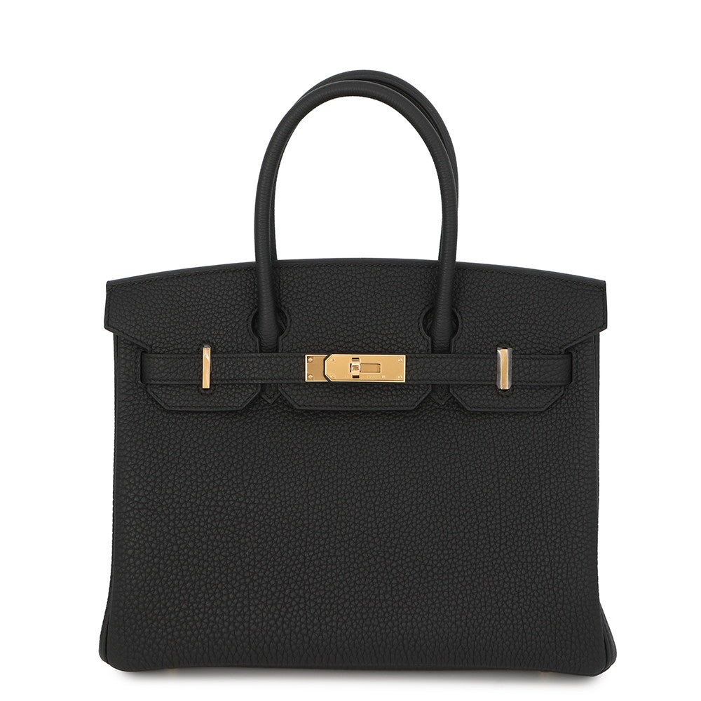 人気モデル HERMES バーキン30 ハンドバッグ エルメス バーキン30 ブラック/ゴールド金具 トゴ G刻印 HERMES