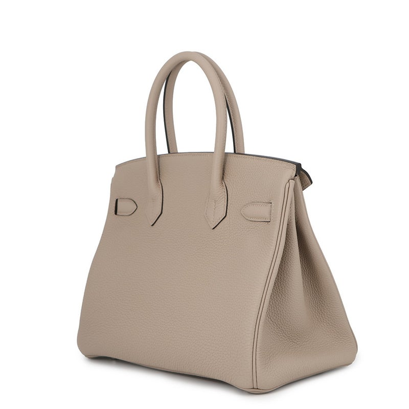 エルメス バーキン30 トゥルティエールグレー/シルバー金具 トゴ C刻印 HERMES ハンドバッグ