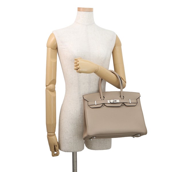 エルメス バーキン30 トゥルティエールグレー/シルバー金具 トゴ C刻印 HERMES ハンドバッグ