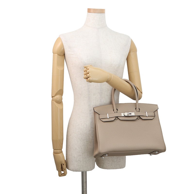エルメス バーキン30 トゥルティエールグレー/シルバー金具 トゴ C刻印 HERMES ハンドバッグ