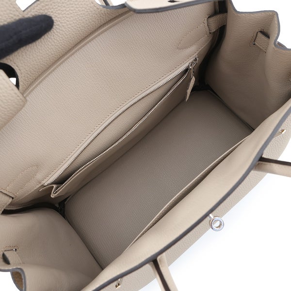 エルメス バーキン30 トゥルティエールグレー/シルバー金具 トゴ C刻印 HERMES ハンドバッグ