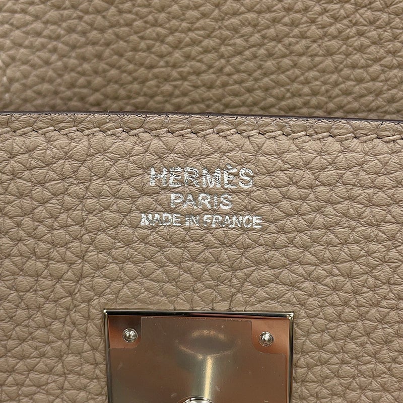 エルメス バーキン30 トゥルティエールグレー/シルバー金具 トゴ C刻印 HERMES ハンドバッグ