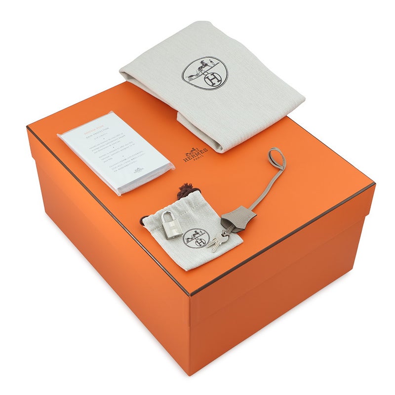 エルメス バーキン30 トゥルティエールグレー/シルバー金具 トゴ C刻印 HERMES ハンドバッグ