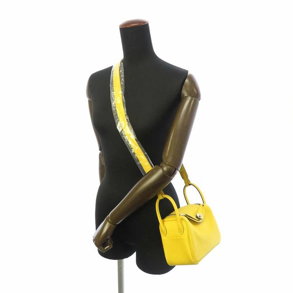 エルメス リンディ ミニ サン/シルバー金具 トリヨンクレマンス B刻印 2way