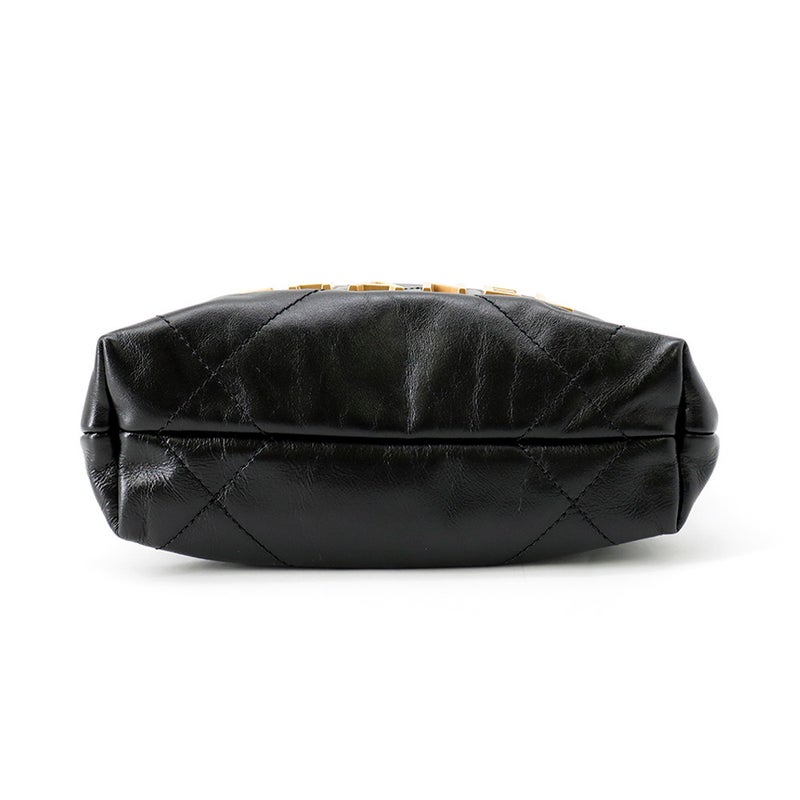 シャネル ハンドバッグ CHANEL22 ミニ ココマーク シャイニーカーフレザー AS3980 CHANEL 2wayショルダーバッグ 黒