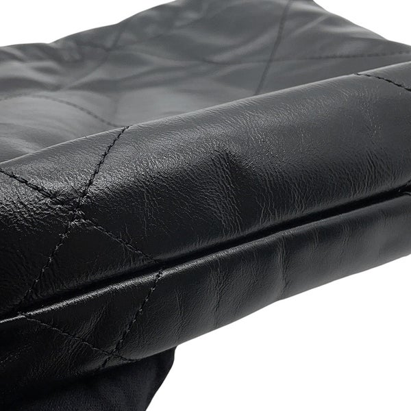 シャネル ハンドバッグ CHANEL22 ミニ ココマーク シャイニーカーフレザー AS3980 CHANEL 2wayショルダーバッグ 黒