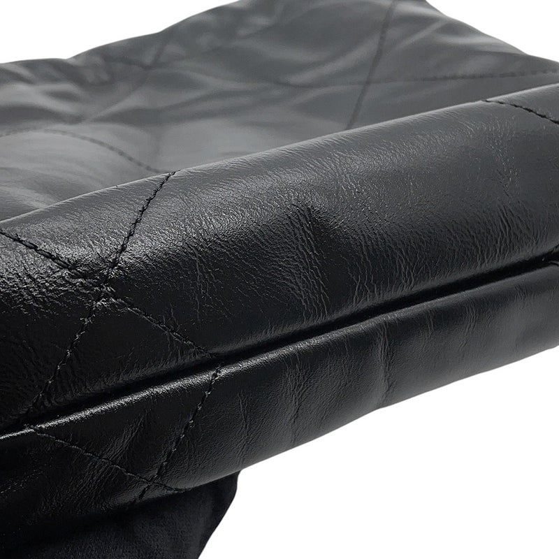 シャネル ハンドバッグ CHANEL22 ミニ ココマーク シャイニーカーフレザー AS3980 CHANEL 2wayショルダーバッグ 黒