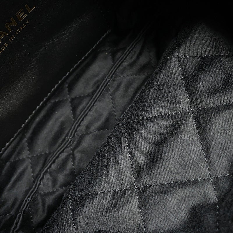 シャネル ハンドバッグ CHANEL22 ミニ ココマーク シャイニーカーフレザー AS3980 CHANEL 2wayショルダーバッグ 黒