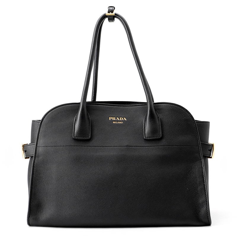 プラダ トートバッグ ロゴ トートバッグ レザー 1BG517 PRADA バッグ 黒