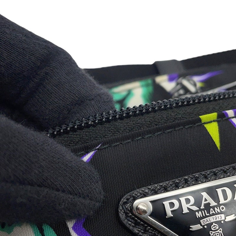 プラダ ボディバッグ ユニバーサルスタジオコラボ フランケンシュタイン ナイロン 2VL977 PRADA  ウエストバッグ 黒