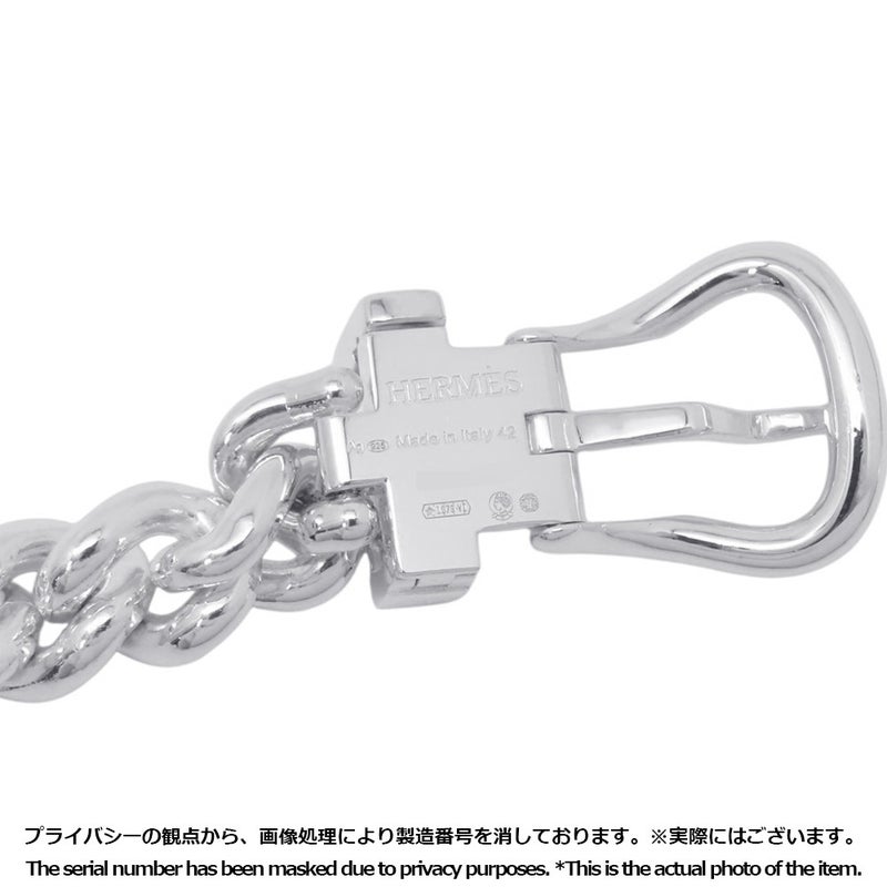 エルメス ネックレス ブックルセリエ アンフレクシブル SV925シルバー サイズPM/42 HERMES ジュエリー